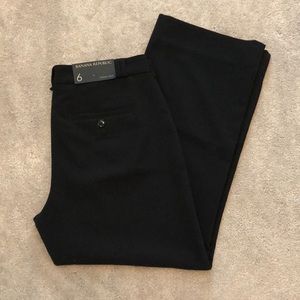 NWT Banana Republic Logan Crop Pants Black 6